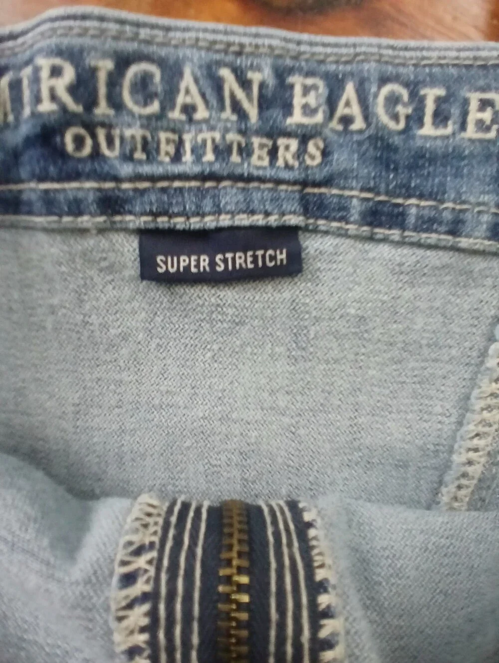 American Eagle Outfitters Super Stretch Blue Zip-Front Denim Overall Dress Sz 0 - Picture 4 of 7